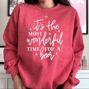 Red Holiday Sweater Crewneck